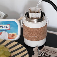 Bouteille isotherme promotionnelle 330 ml en acier inoxydable 304, mignonne, pour café et eau, avec couvercle personnalisé, idéale pour le camping, écologique, maintien au chaud 6-12 heures