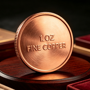 Barra de cobre de 1 onza, 999 de pureza, para recuerdo. - Product Image 1