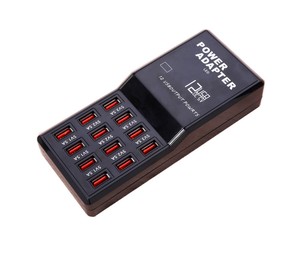 Chargeur USB universel 12 ports Prise US/EU/UK Entrée 5V Sortie 5A 60W Courant de puissance Charge rapide Téléphones mobiles - Product Image 2