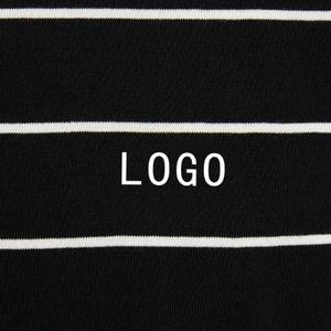 Camiseta Grande a Rayas para Hombre, Manga Corta, Verano, Nueva Tendencia, Bloques de Color, Holgada, de Algodón Puro - Product Image 6