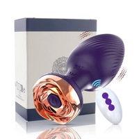 Vibrateur anal longo pour femmes, télécommande via application, 10 modes, design rose, rechargeable par USB, stimulation du point G.