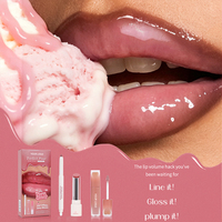 Ensemble repulpeur de lèvres 3 pièces : Gloss, Rouge à Lèvres et Crayon à Lèvres – Gloss Repulpant au Collagène avec Logo Personnalisé OEM Marque Privée