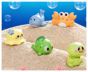 3D Mini ornamento casa delle bambole tartaruga delfino animale figura artigianale natale lotto di resina oceano tema mare bagno per bambini giocattoli per bambini - Product Image 6