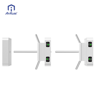 Tourniquet trépied sans balais à mouvement entièrement automatique anti-écrêtlement avec carte RFID / reconnaissance faciale / code QR pour intérieur