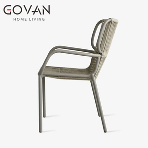 Modern Design Hotel Patio Outdoor <strong>Dining</strong> <strong>Chair</strong> for Garden Rope <strong>Weaving</strong> Garden Arm <strong>Chair</strong> <strong>Dining</strong> Outdoor <strong>Chair</strong> - Product Image 3