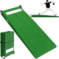 Vente en gros d'usine, marque PGK, touffe de lancer portable et durable en bois vert pour baseball/softball avec roues, 205x80cm