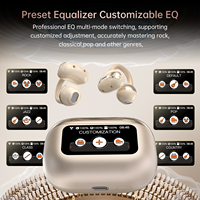 Offre Spéciale – Écouteurs intra-auriculaires intelligents à clip d'oreille, modèle exclusif, Bluetooth 6.0 AB5656C, transducteur 10 mm HiFi, fonction Localiser, pour le sport, les trajets quotidiens et le bureau