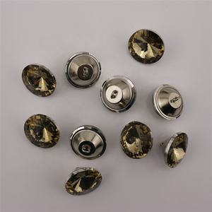 Boutons en verre cristal <span class=keywords><strong>satellite</strong></span> or profond de 25 mm pour la décoration de canapé et la décoration de tiroir, fabrication artisanale DIY - Product Image 2