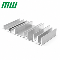 Profilés en U en aluminium 6063 pour éclairage LED encastré avec service de découpe pour éclairage de meubles