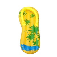 Matelas flottant en PVC personnalisé pour piscine, sûr et confortable, en forme de tongs, pour le divertissement aquatique