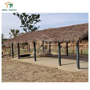 Nhựa nhân tạo thatch mái gazebo tổng hợp Palm thatch cho vườn thú và khu nghỉ mát với khả năng kháng cháy