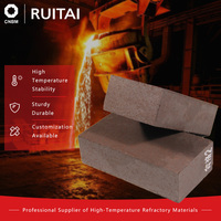 Brique réfractaire en magnésium-chrome sinterisé à haute température, performance exceptionnelle à haute température pour les murs de fours industriels