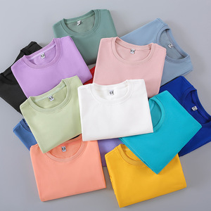 Thin Crew Neck Sweatshirt 260G Twill Drop Shoulder Solid Color Polyester Pullover For Daily Wear - Product Image 2