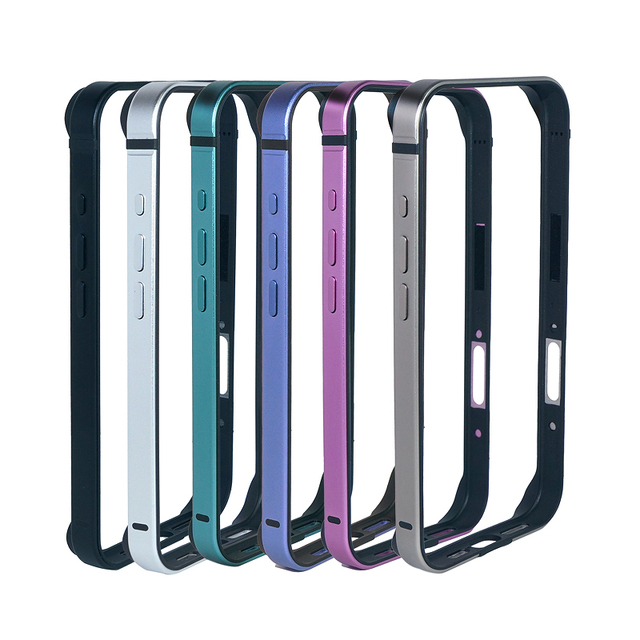 Frame Bumper Hard Slim Thin Metal Bumper Phone Case for Iphone 16 Pro Max 16 Plus 15 Pro Shockproof Protective Cover