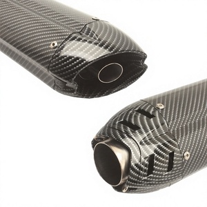 FOR Mivv Motorcycle <b>Exhaust</b> Pipe 51Mm Carbon Fiber Universal Rear With <b>Clamp</b> - Product Image 4