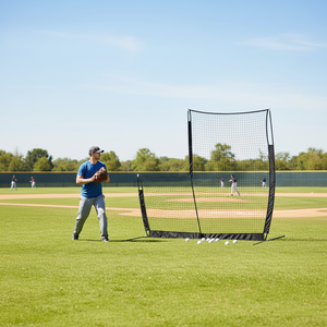 <span class=keywords><strong>Rete</strong></span> Protettiva Premium per Lanciatore di Baseball con Schermo a L, Resistente ai Raggi UV, Doppio Strato, per Gabbie da Battuta Commerciali, <span class=keywords><strong>Dimensioni</strong></span> 8x8FT - Product Image 2