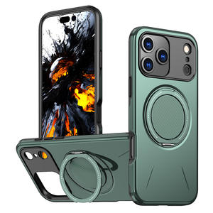 Funda para iPhone 17 Pro, 360 grados °   Soporte giratorio con amortiguación, funda protectora magnética para teléfono con cobertura total a prueba de golpes - Product Image 3
