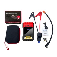 Démarreur de voiture d'urgence sans fil haute puissance pour extérieur, gonfleur intégré, batterie d'allumage 16000 mAh