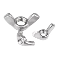 Écrous à oreilles en acier inoxydable 304/316 DIN315, écrous papillon métriques pour le serrage mécanique et les luminaires