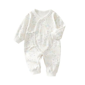Combinaison pour bébé à manches longues en coton pur unisexe, printemps automne, combinaison de ramper avec imprimé floral - Product Image 5