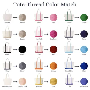 Túi Tote Thiết Kế Cao Cấp Cho Nữ, Túi Mua Sắm Thời Trang Có Logo, Chất Liệu Polyester Cotton Canvas, Có Ngăn Đựng Đồ - Product Image 6