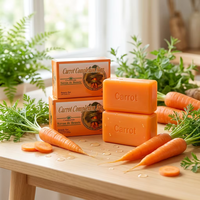 Savon à la carotte riche en bêta-carotène, savon blanchissant naturel, savon de beauté, savon éclaircissant pour le visage