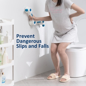 Ducha personalizada, <span class=keywords><strong>baño</strong></span>, manija montada en la pared, equilibrio, bloqueo de asistencia, <span class=keywords><strong>antideslizante</strong></span>, doble seguridad, ventosa de plástico, barra de agarre - Product Image 4
