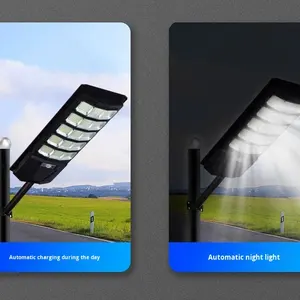 Ventes chaudes Lampadaire tout-en-un 100W 200W 300W 400W Étanche Extérieur Route Ip65 <span class=keywords><strong>Lampadaires</strong></span> solaires LED intégrés - Product Image 3