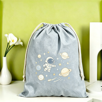 Sac à cordon en toile durable et écologique, léger, pliable, grand format, décontracté, pour le sport, la gym, le yoga, les voyages