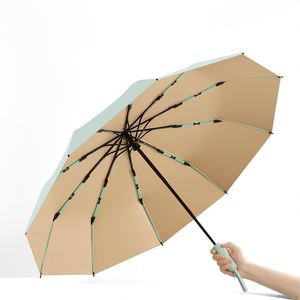 Paraguas Plegable Automático 2025 con Recubrimiento de Color, Impresión de Logotipo, Protección UV, Portátil, para Sol y Lluvia, para Mujer - Product Image 3