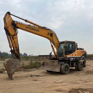 Excavadora Hyundai 210W-9 Usada de Alta Calidad, 21 Toneladas, con Motor Cummins, Excavadora Hidráulica de Ruedas para Construcción - Product Image 1