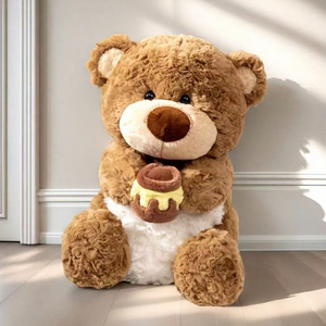 Jouets en peluche, vente en gros transfrontalière, adorable nouveau modèle de poupée chien de huit pouces, poupée machine, pour célébration de mariage, à lancer, en coton PP - Product Image 1