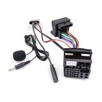 Untuk BMW MINI One Cooper E39 E53 X5Z4 E85 E86 X3 E83 Kabel Adaptor AUX Audio untuk BT MIC dengan Selubung PVC Resolusi 4K