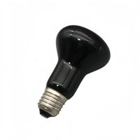 Vente directe d'usine, lampe chauffante halogène en verre pour reptiles, tortues, lézards, geckos, 75W, effet clair de lune, lumière nocturne E26