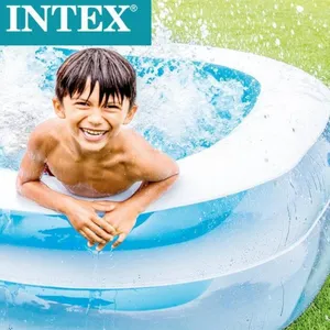 aufblasbare baby pool rutsche Suppliers-INTEX Mini Baby Residential Kids Inflatable Floating Swimming Park Water Pool Slide With Swimming Pool Slide For Inground Pool