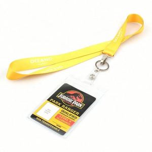 High Quality <b>Polyester</b> Bling Name Tag <b>Lanyard</b> with ID Card Holder Necklace Digital & Silk Screen Printing Eco-Friendly - Product Image 3