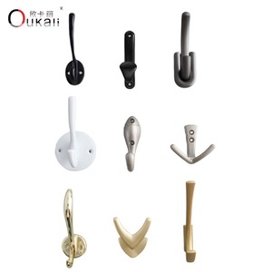 Oukali Wall Mounted Clothes <b>Hook</b> Zinc Alloy Single <b>Hook</b> Rust Resistant For Wardrobe Shoe Cabinet Entryway - Product Image 5