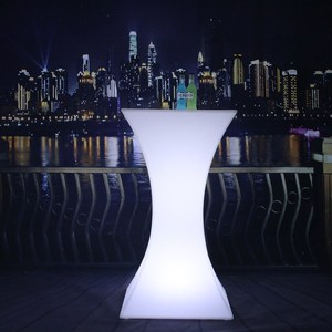 Glowing <span class=keywords><strong>Led</strong></span> Bar đồ nội thất ánh sáng lên Cocktail bảng dẫn ghế và nhựa dẫn ánh sáng bảng Bar - Product Image 6
