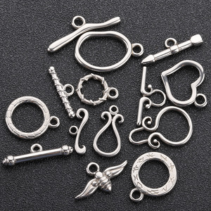 Connecteurs de bijoux en acier inoxydable plaqué or 18 carats, fermoirs OT de formes variées pour bracelets et colliers, accessoires de bijouterie DIY H1201 - Product Image 4