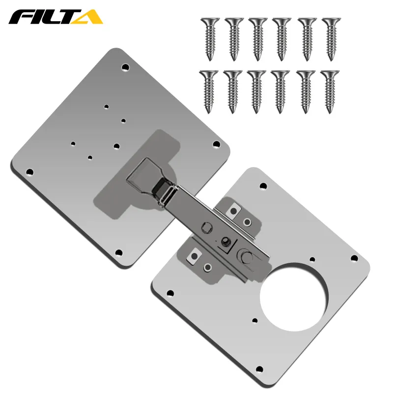Filta Easy Installation Concealed Furniture Kitchen Cabinet Hinge Repair Plate