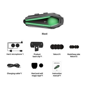 Nuevo Auricular para Casco de Motocicleta S7, <span class=keywords><strong>Intercomunicador</strong></span> Multimarca con Reducción de Ruido para Conducir - Product Image 5