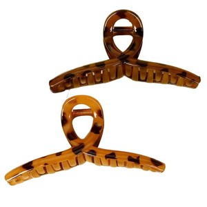 Large Amber Shark Hair <b>Clip</b> 13 Cm Gripper For Women Daily Use Mixed Materials Headdress - Product Image 4