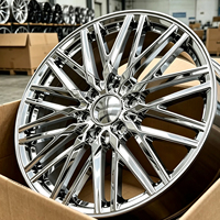 Jantes en alliage d'aluminium forgé poli argenté sur mesure 17 18 20 22 24 pouces 6x112 6x114.3 4x98 adaptées aux berlines