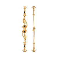 Balustre et escalier intérieurs de luxe en laiton de style européen Villa Maison Garde-corps en métal Main courante simple