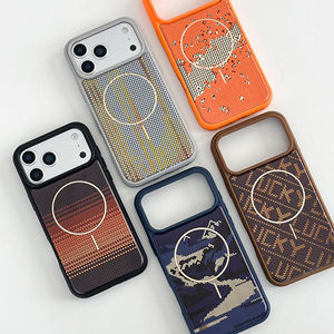 For for 17 Pro Max Luxury Artificial Leather Case-<b>Gold</b>-Plated Finish 2200 Gauss N52 Magnetic Velvet Lining Anti-Fingerprint - Product Image 3