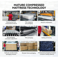 Matelas hybride à ressorts ensachés, écoresponsable, en fibres de bambou, confort doux, taille double, moderne, pour chambre à coucher, adultes, hôpital, maison