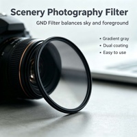 Filtre à densité neutre en verre étanche OEM ODM GC-GRAY 77 mm ND avec cadre en aluminium pour objectif d'appareil photo