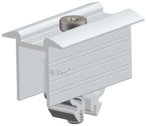 Accessoires solaires <span class=keywords><strong>en</strong></span> <span class=keywords><strong>aluminium</strong></span>, pince de fixation intermédiaire 30mm 35mm 40mm pour système de montage sur rail PV, <span class=keywords><strong>prix</strong></span> usine | Aisinee - Product Image 1