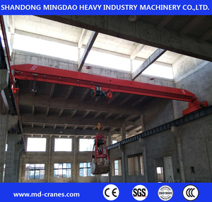 מותאם אישית קרן כפולה מעל גשר נסיעה מנוף גשר עם דליים לתפוס הידראולי - Product Image 6