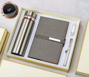 Promotional USB Flash Drive & Vacuum Flask & Pen & A5 Notebook 4 in <b>1</b> Luxury <b>Gift</b> Set - Product Image 3